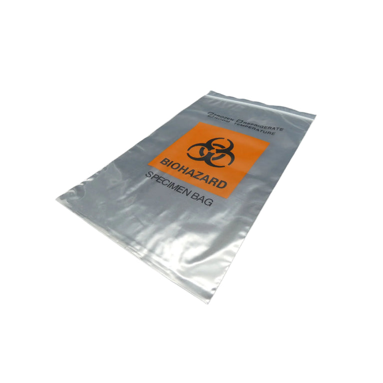 Biohazard Specimen Bags, 6" x 9"
