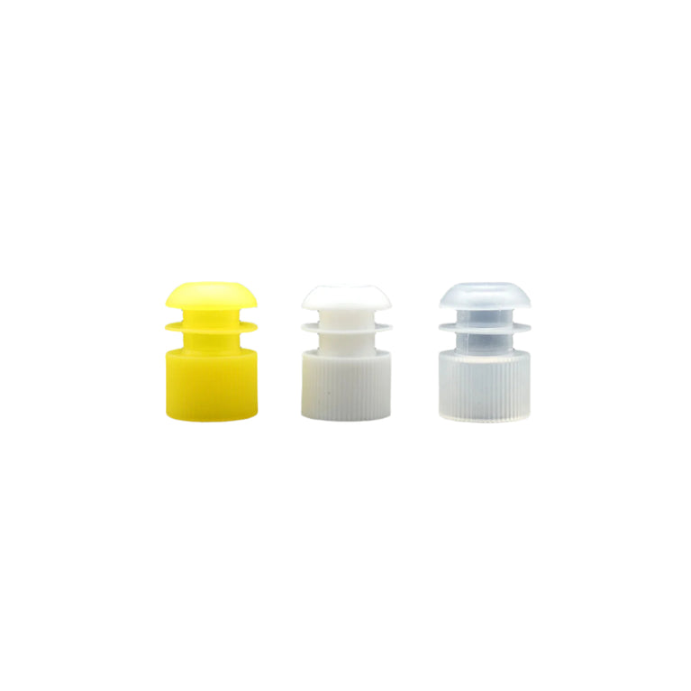 16mm Test Tube Caps, Flange Plug Type