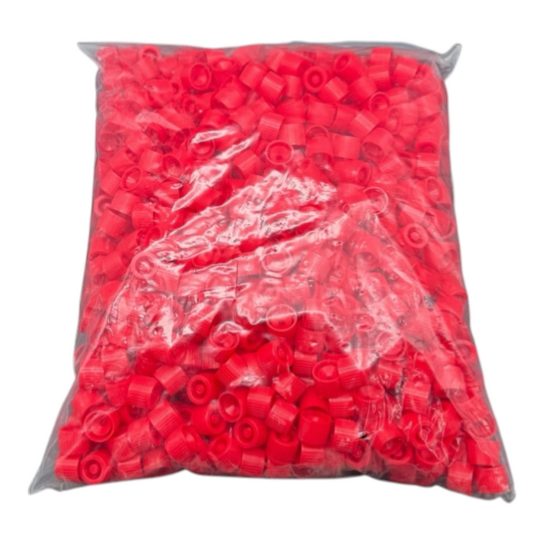 10mL Self-Standing Transport Tubes with Red Screw Cap - 2000 pcs/Case