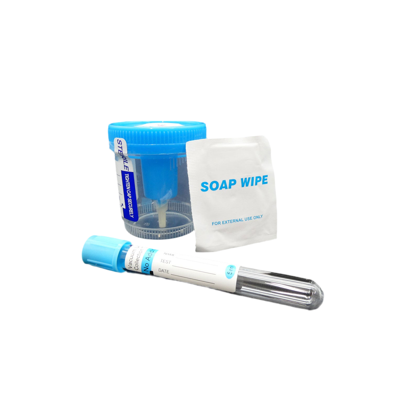 Empty Collection Kit Sterile Vacutainer Urine Specimen Collection Cup & Tube Kits ...
