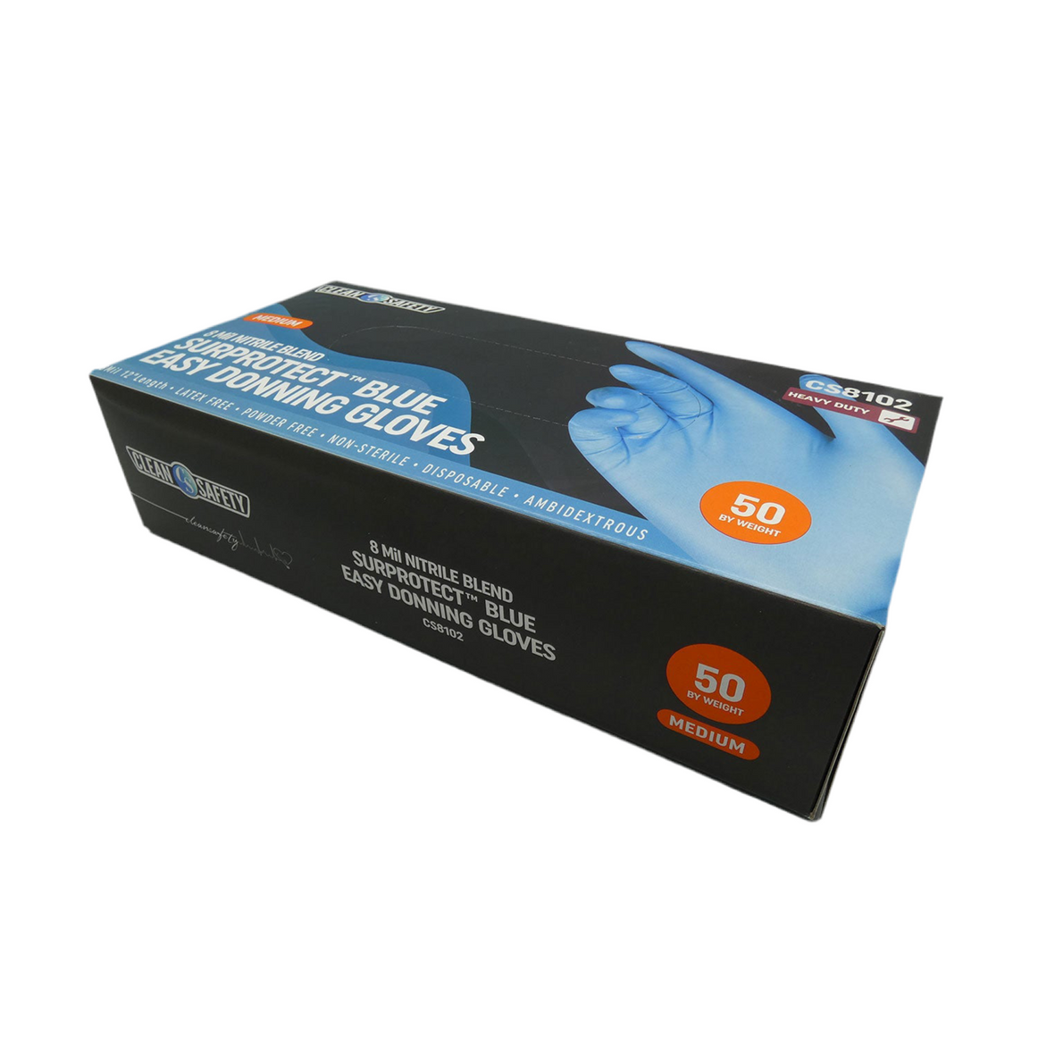 Surprotect Nitrile Blend Blue Easy Donning 12" Gloves (8 MIL)