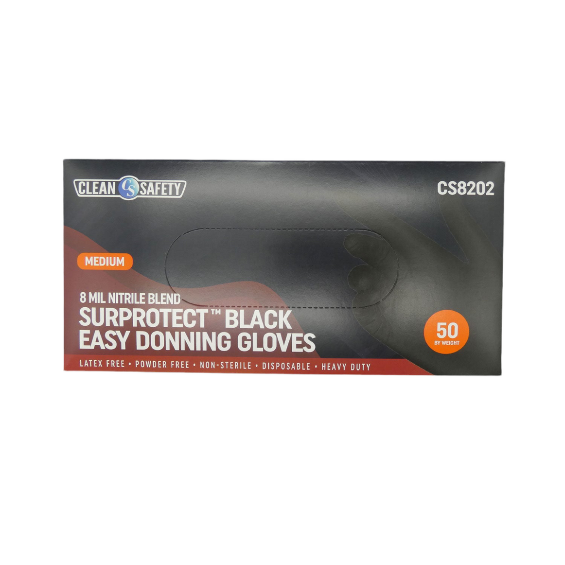 Surprotect Nitrile Blend Black Easy Donning 12" Gloves (8 MIL)