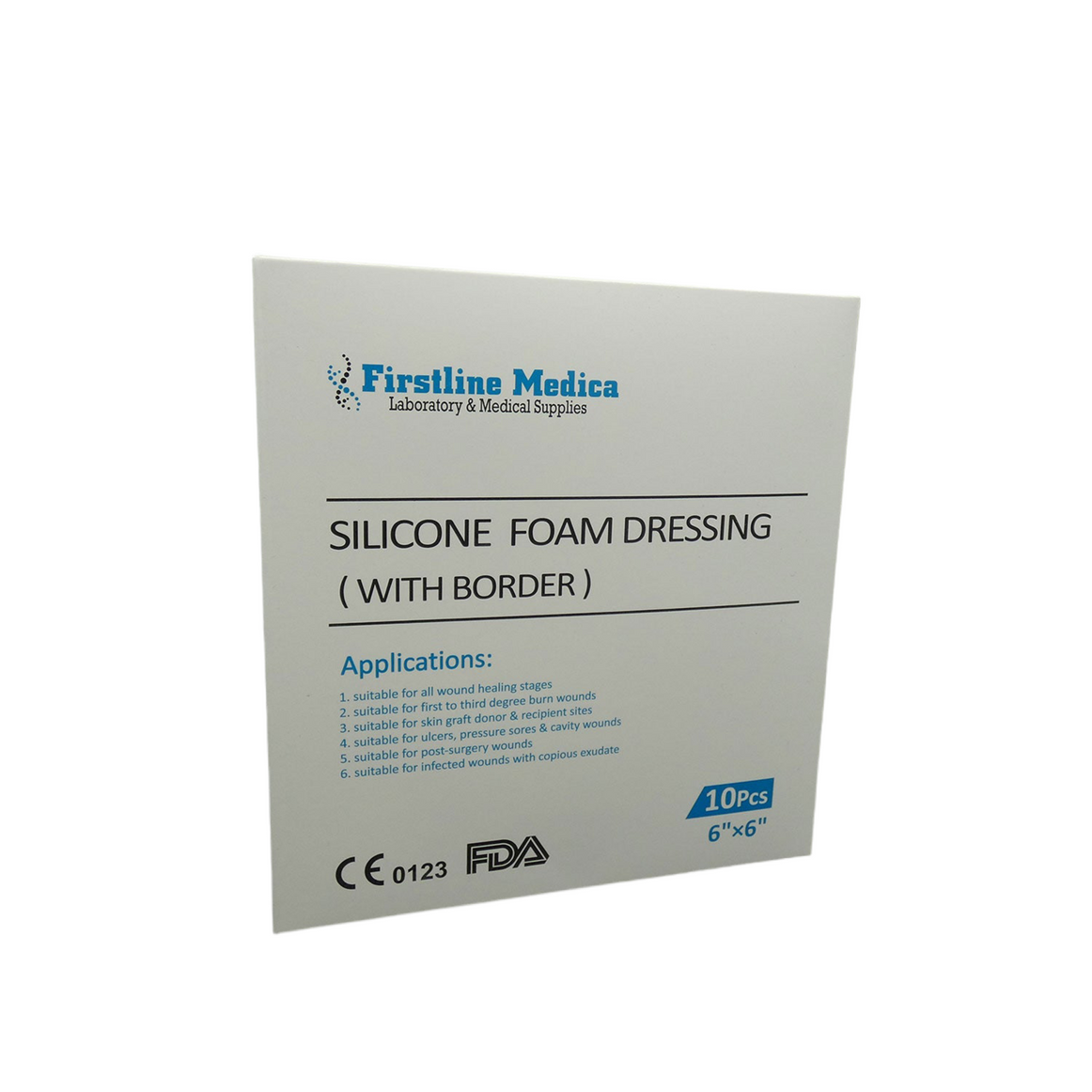 Silicone Foam Dressing w Border
