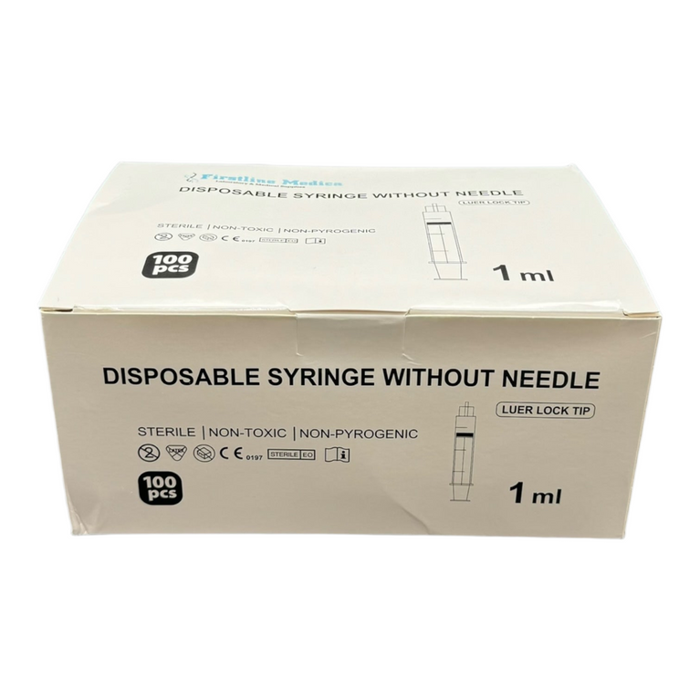 Disposable Syringes, Luer Lock Tip, Sterile