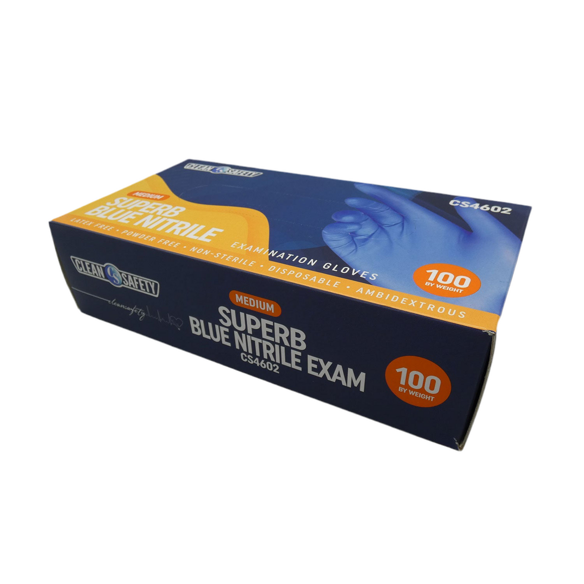 Superb Blue Nitrile Examination Gloves (3.5 MIL)