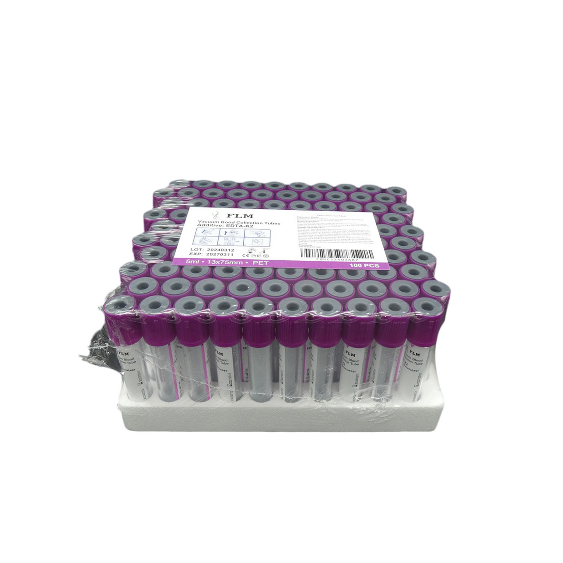 5ml Lavender Vacuum Blood Collection Tubes, EDTA K2 Tube