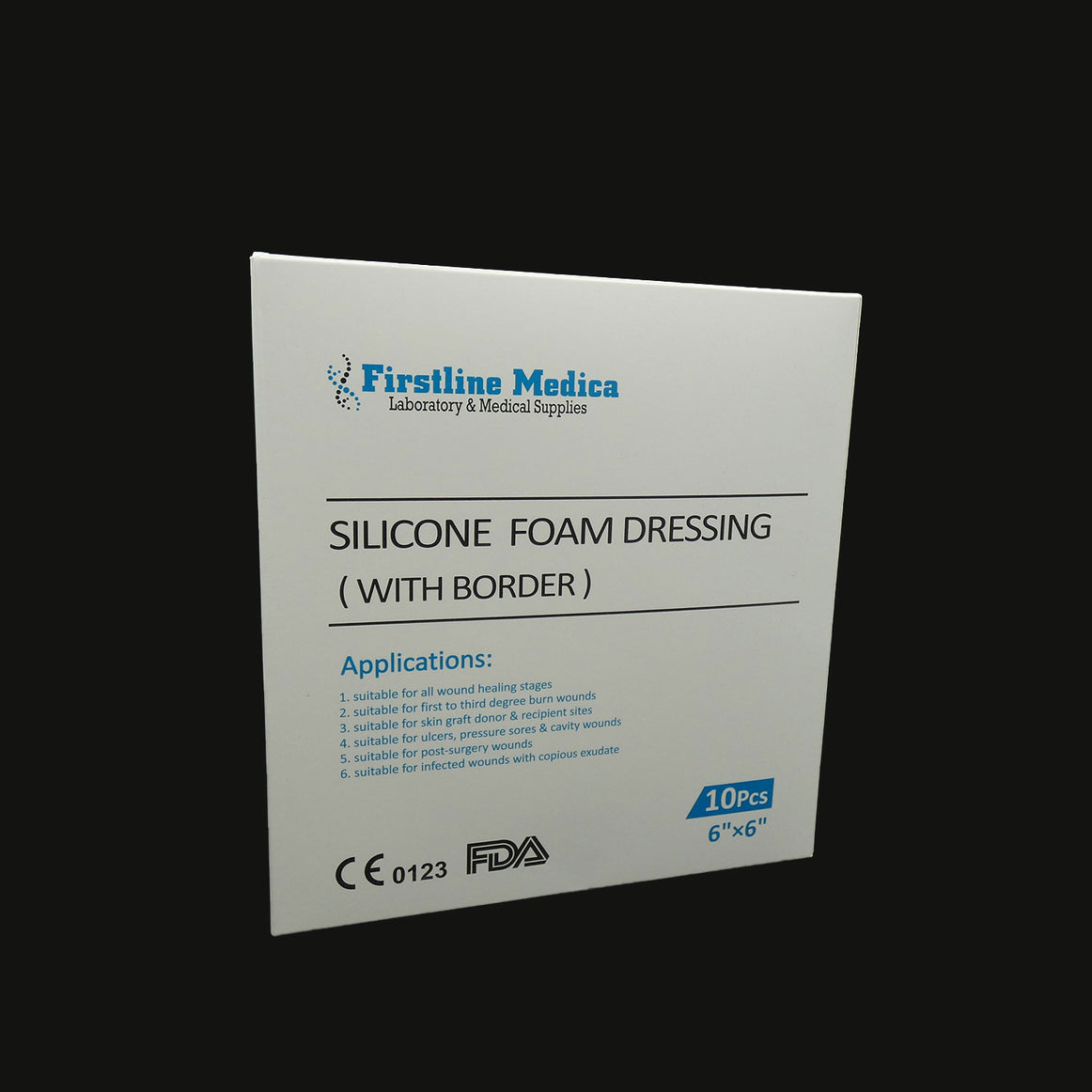 Silicone Foam Dressing w Border