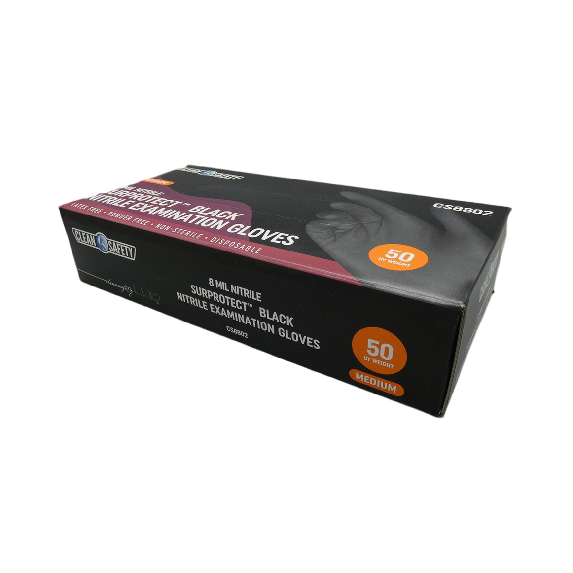 Surprotect Nitrile Black Examination Gloves (8 MIL)