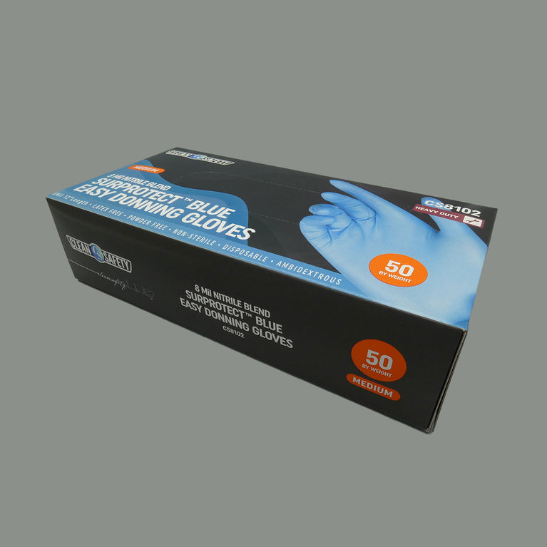 Surprotect Nitrile Blend Blue Easy Donning 12" Gloves (8 MIL)