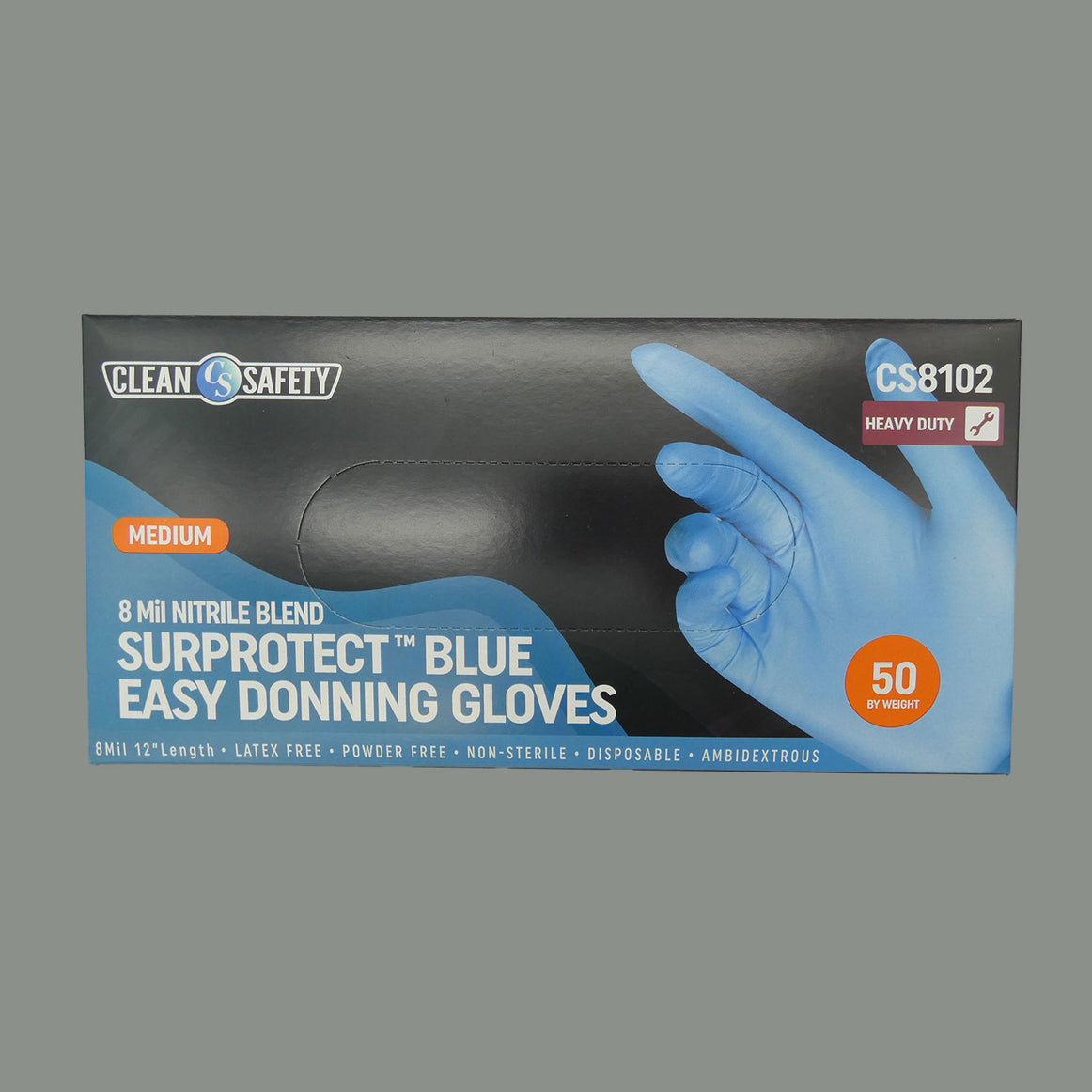 Surprotect Nitrile Blend Blue Easy Donning 12" Gloves (8 MIL)