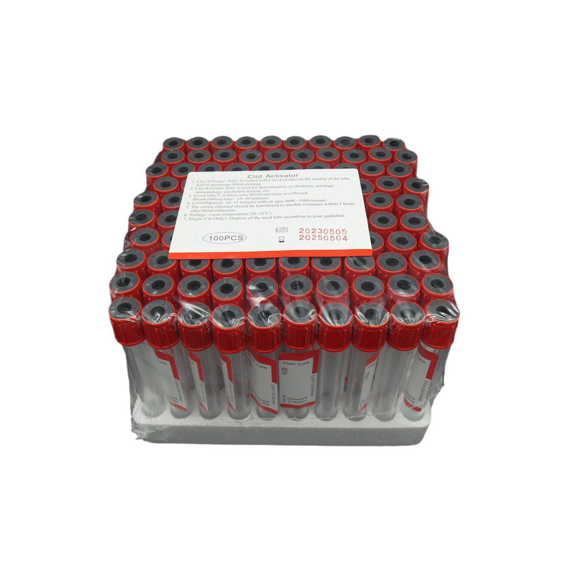 7ml Red Vacuum Blood Collection Tubes, Serum Tube
