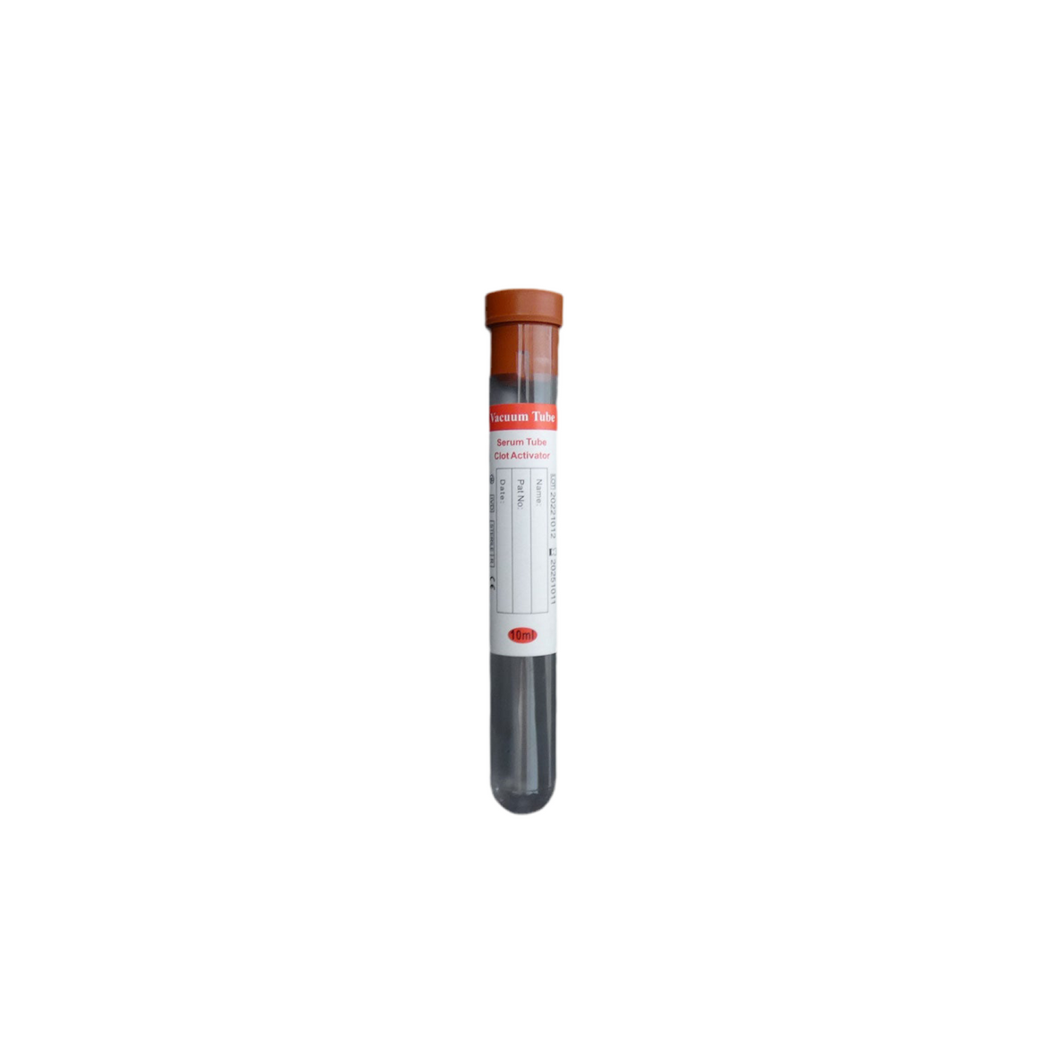 10ml Red Plug Top Vacuum Blood Collection Tubes, Serum Tube