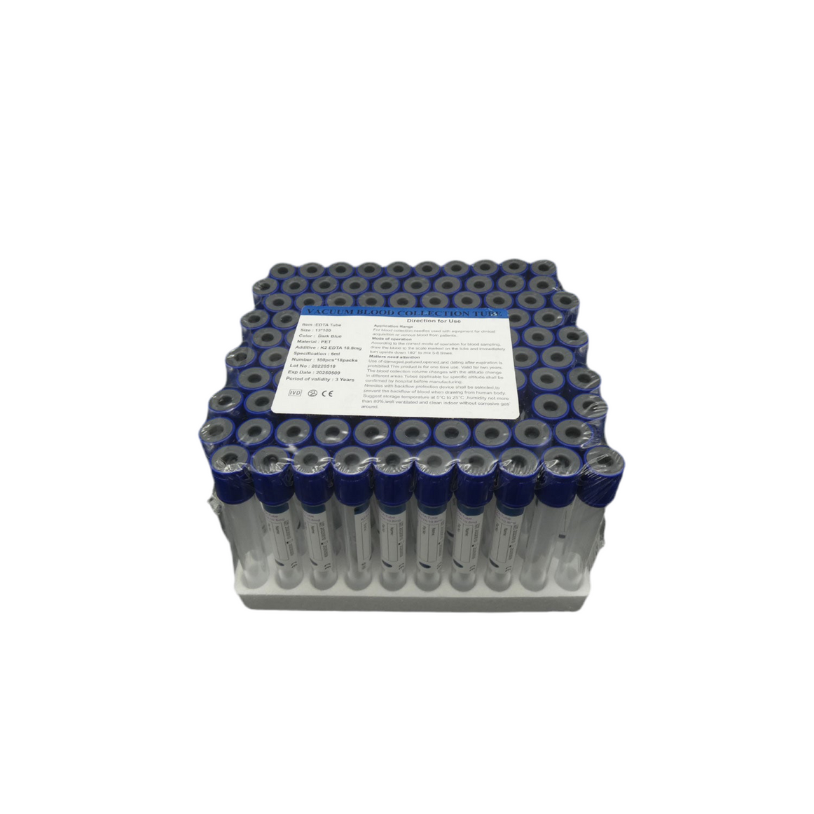 6ml Royal Blue Vacuum Blood Collection Tubes, EDTA K2 Tube