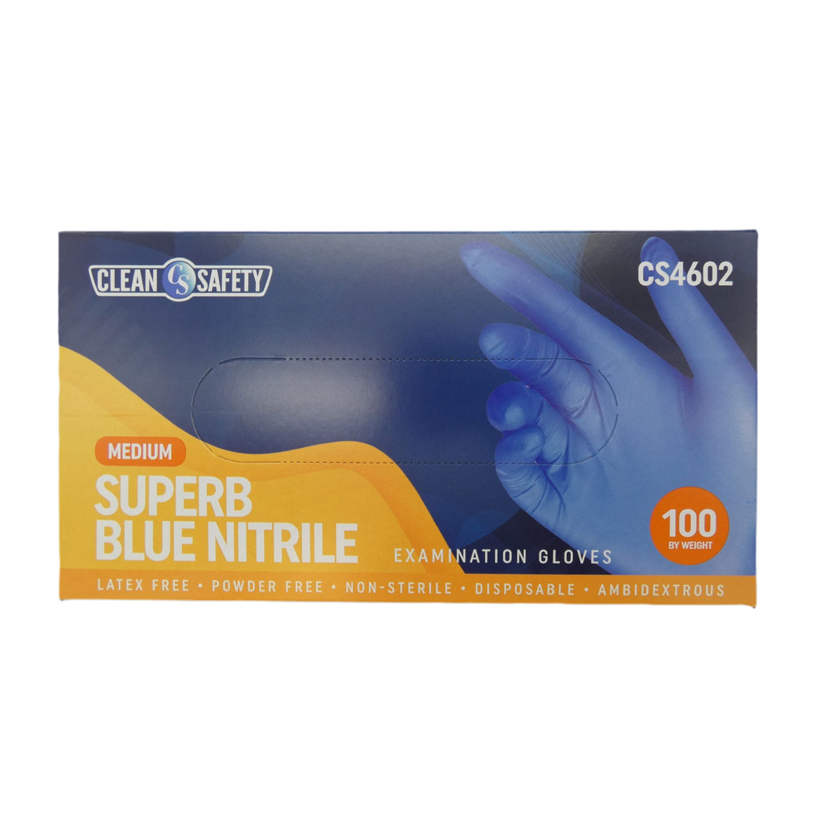 Superb Blue Nitrile Examination Gloves (3.5 MIL)