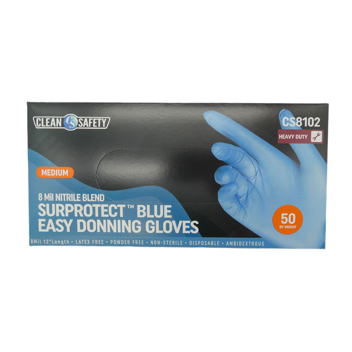 Surprotect Nitrile Blend Blue Easy Donning 12" Gloves (8 MIL)