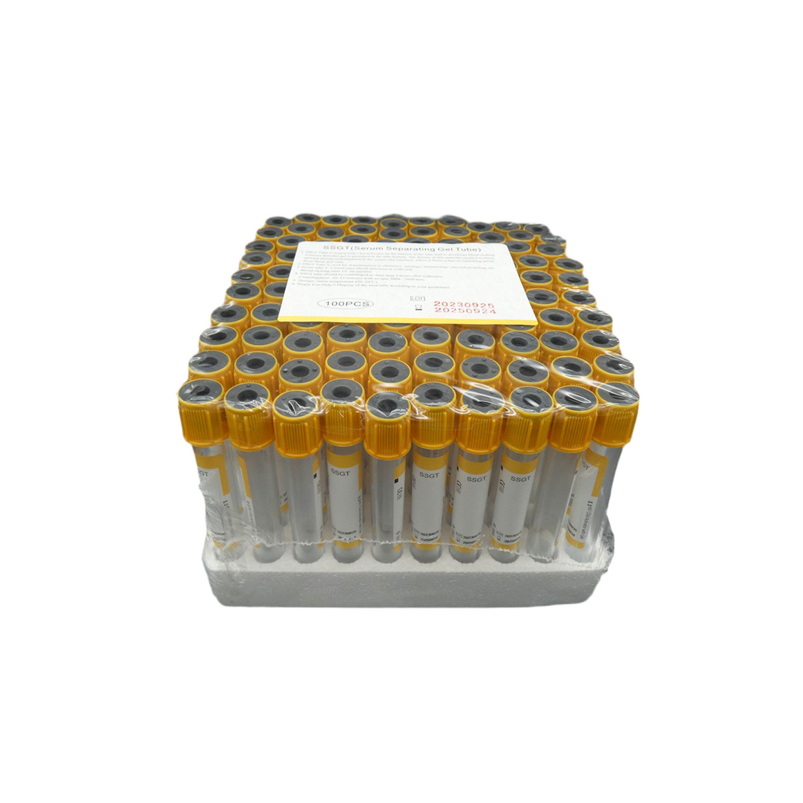 5ml Yellow Vacuum Blood Collection Tubes, SST Tube