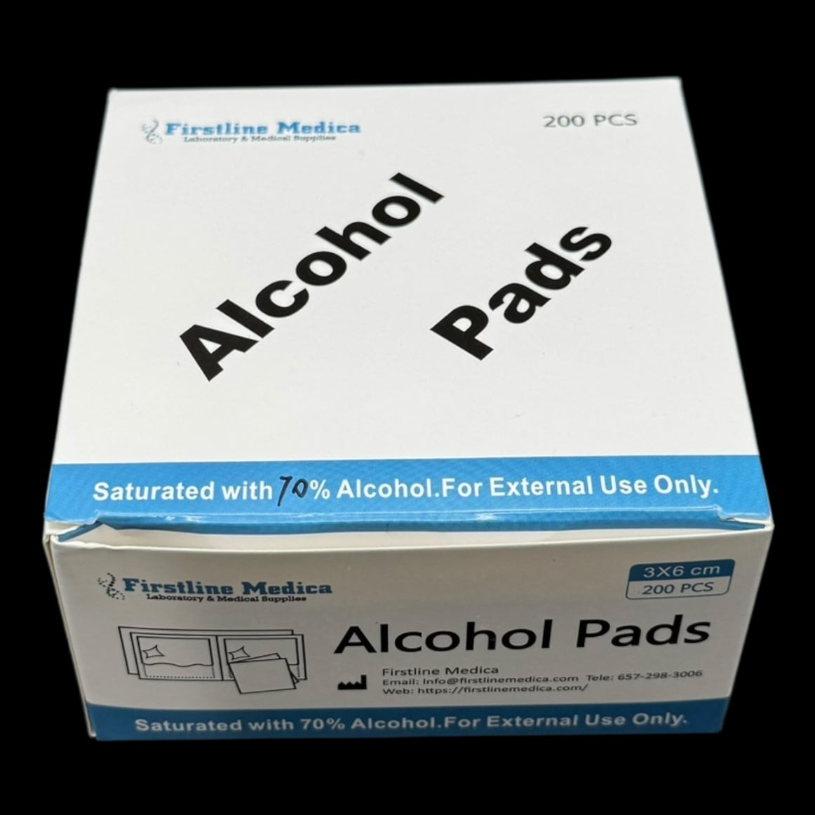 Alcohol Prep Pads - 70% Alcohol - 3cm x 6cm - 200pcs/box