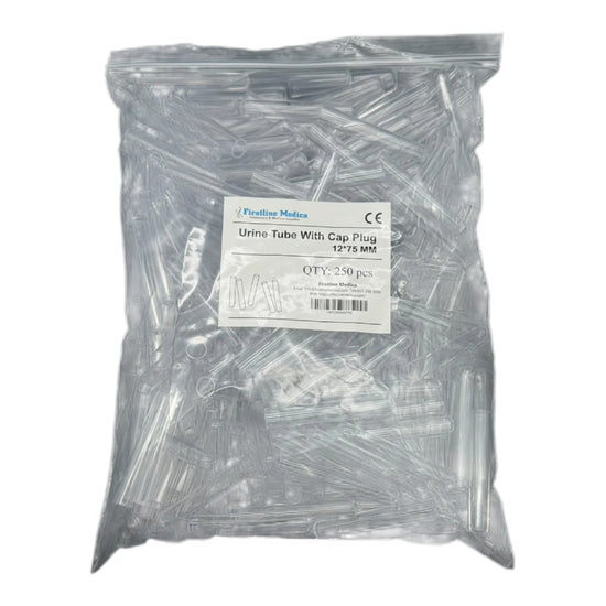 5ml Polystyrene Test Tube with Red Plug Cap 12mm x 75mm, 2x250/PK ...