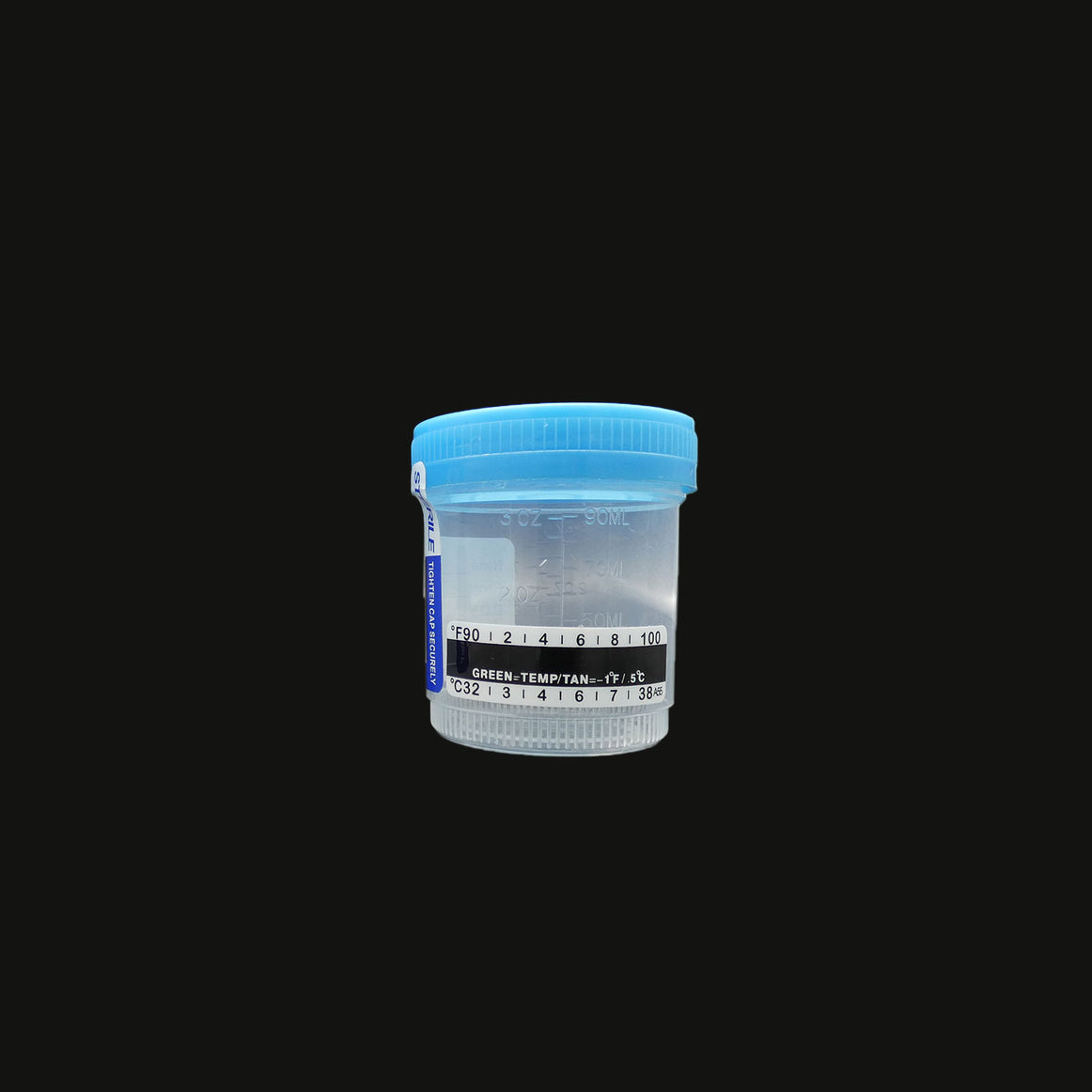 Sterile Urine Specimen Collection Cups w/ Temp Strip