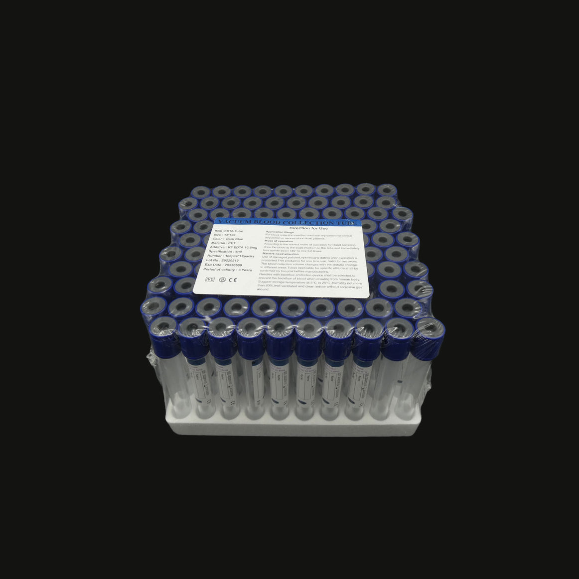 6ml Royal Blue Vacuum Blood Collection Tubes, EDTA K2 Tube