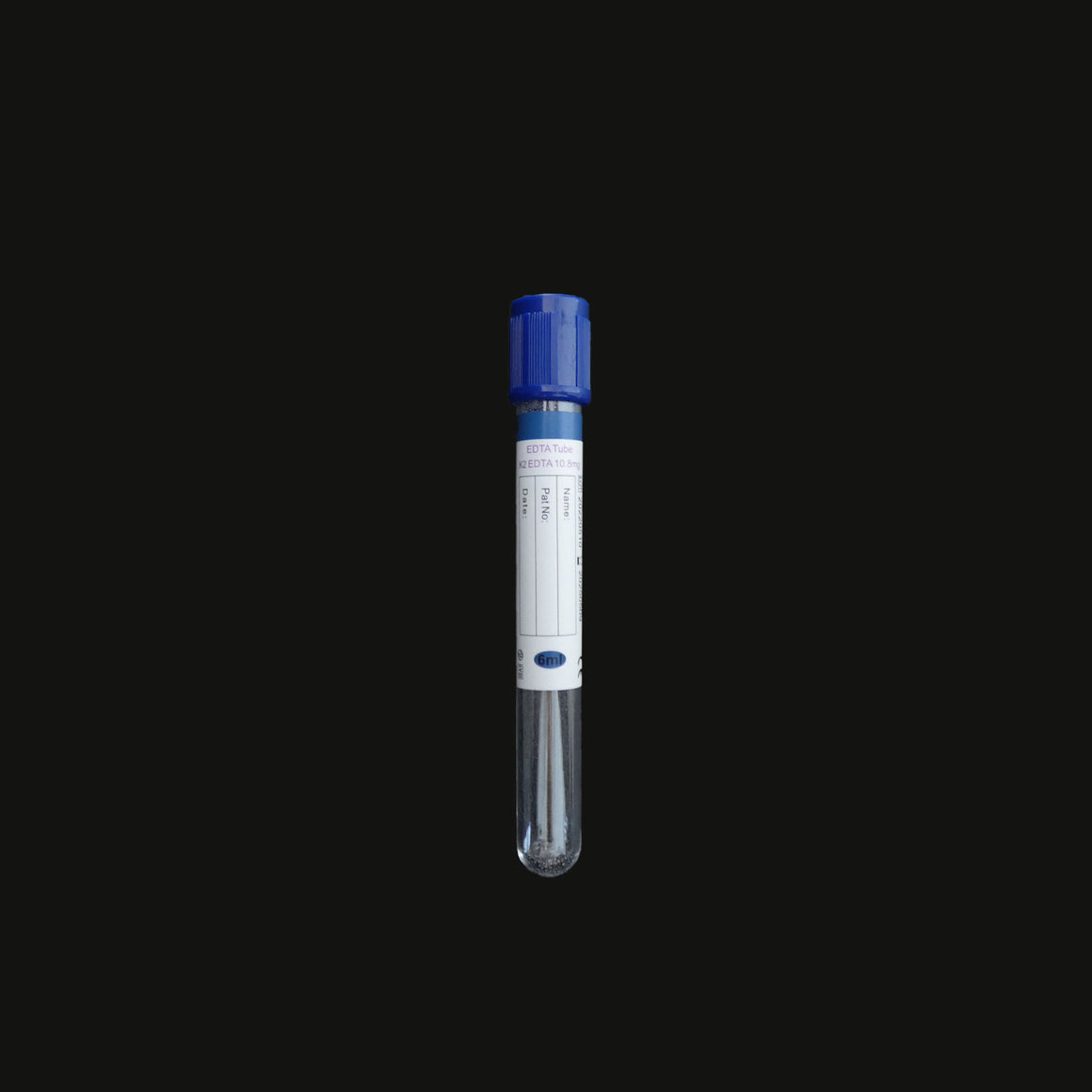 6ml Royal Blue Vacuum Blood Collection Tubes, EDTA K2 Tube