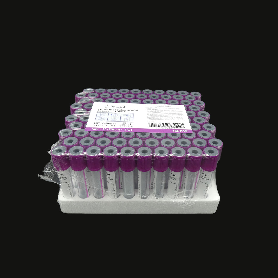 5ml Lavender Vacuum Blood Collection Tubes, EDTA K2 Tube