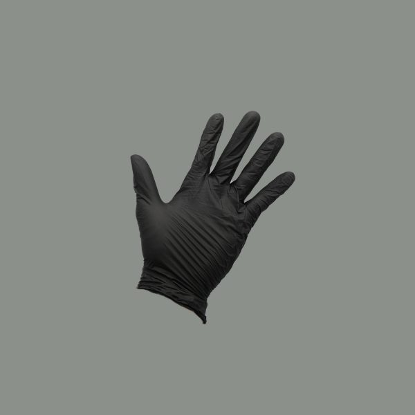Black Nitrile Exam Gloves, Medium, 3.5ml