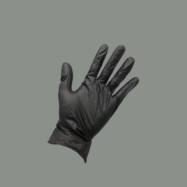 Black Nitrile Exam Gloves, Medium, 6ml